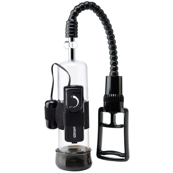 Pump Worx Deluxe Vibrating Power Penis Pump, Black, Pipedream Products