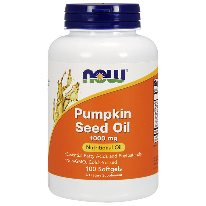 Pumpkin Oil 1000 mg, 100 Softgels, NOW Foods