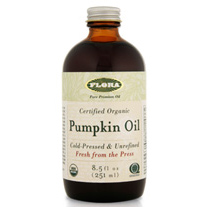 Pumpkin Seed Oil Liquid, Certified Organic, 8.5 oz, Flora Health