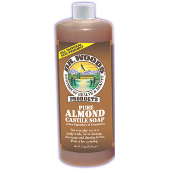 Pure Almond Castile Soap, 16 oz, Dr. Woods