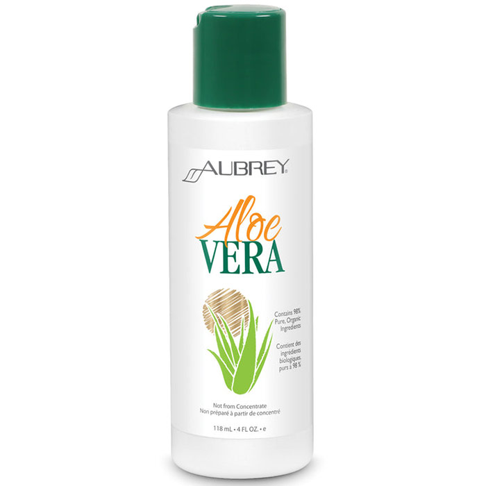 Pure Aloe Vera (Made with 98% Organic Ingredients), 4 oz, Aubrey Organics