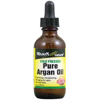 Pure Argan Oil, Cold Pressed, 2 oz, Mason Natural