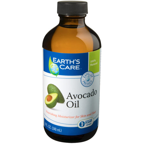 100% Natural & Pure Avocado Oil, 8 oz, Earths Care