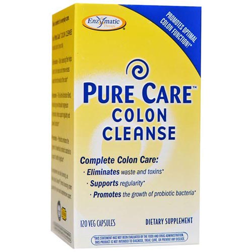 Enzymatic Therapy Pure Care Colon Cleanse, 120 Veg Capsules, Enzymatic Therapy