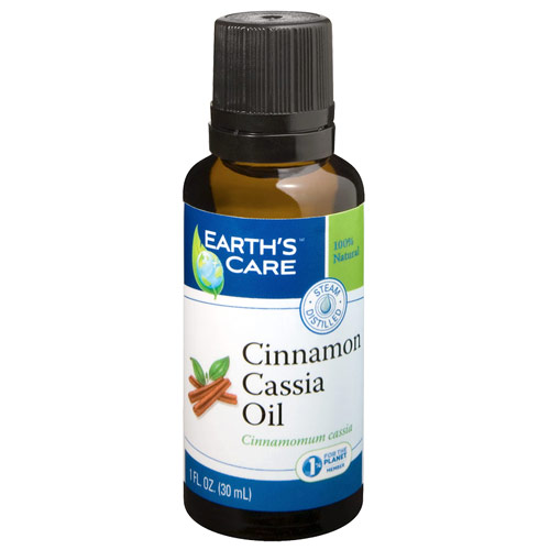 100% Natural & Pure Cinnamon Cassia Oil, 1 oz, Earths Care
