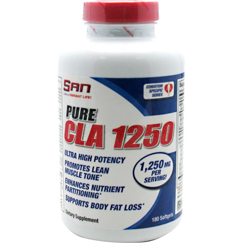 Pure CLA 1250, 180 Softgels, SAN Nutrition