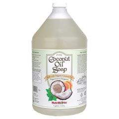 Pure Coconut Oil Soap, Peppermint & Bergamot, Economy Size, 1 Gallon, NutriBiotic