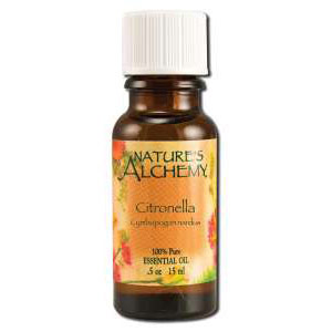 Pure Essential Oil Citronella, 0.5 oz, Natures Alchemy