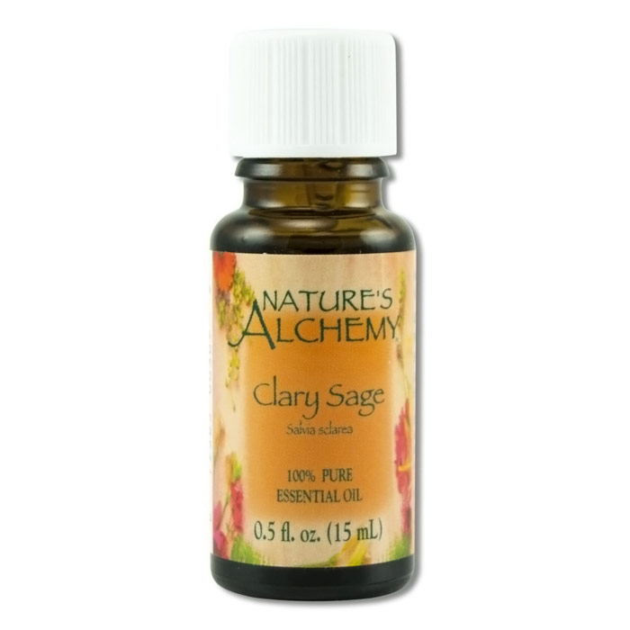 Pure Essential Oil Clary Sage, 0.5 oz, Natures Alchemy