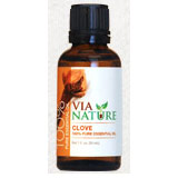 100% Pure Essential Oil, Clove, 1 oz, Via Nature