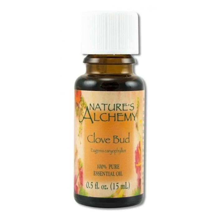 Nature's Alchemy Pure Essential Oil Clove Bud, 0.5 oz, Nature's Alchemy