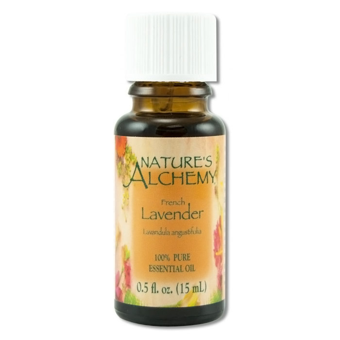 Pure Essential Oil Lavender French, 0.5 oz, Natures Alchemy