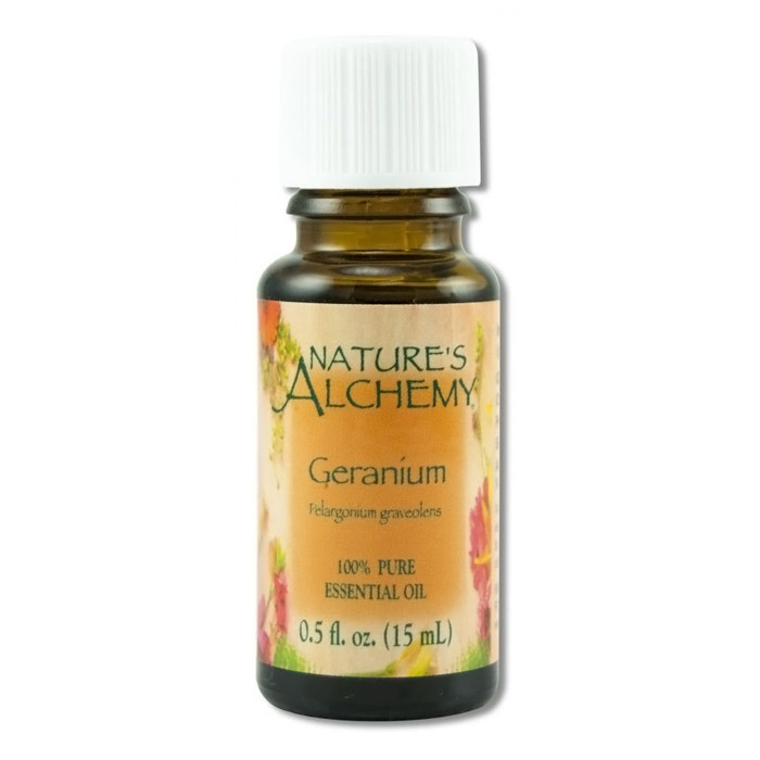 Pure Essential Oil Geranium, 0.5 oz, Natures Alchemy