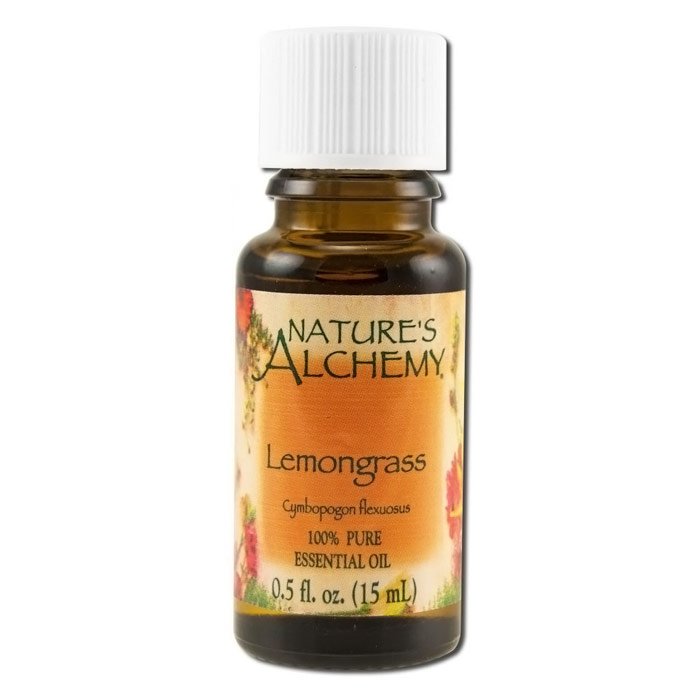 Pure Essential Oil Lemongrass, 0.5 oz, Natures Alchemy