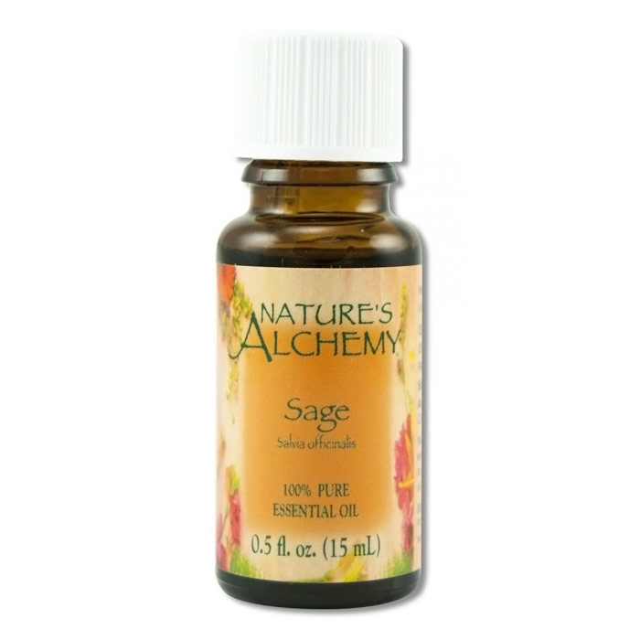 Pure Essential Oil Sage, 0.5 oz, Natures Alchemy