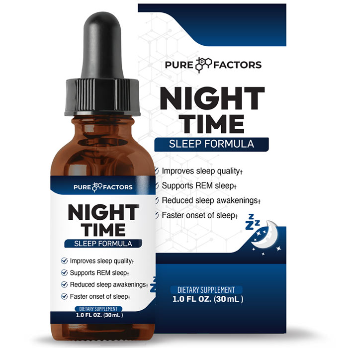 Pure Factors Professional Night Time, With IGF-1 & IGF-2, 1 oz, Pure Solutions