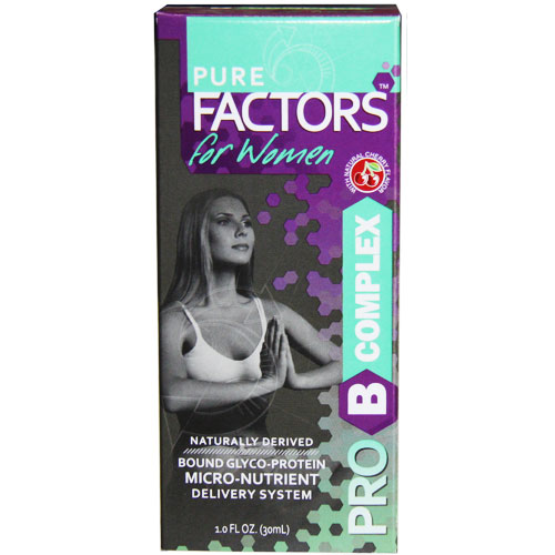 Pure Factors For Women PRO B Complex Liquid, 1 oz, Pure Solutions