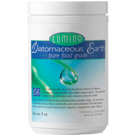 Pure Food Grade Diatomaceous Earth, 9 oz, Lumino Wellness