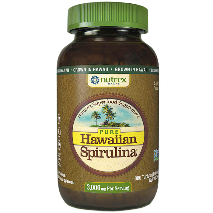 Pure Hawaiian Spirulina, 360 Tablets, Nutrex Hawaii