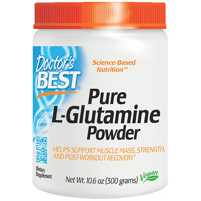 Pure L-Glutamine Powder, 300 g, Doctors Best