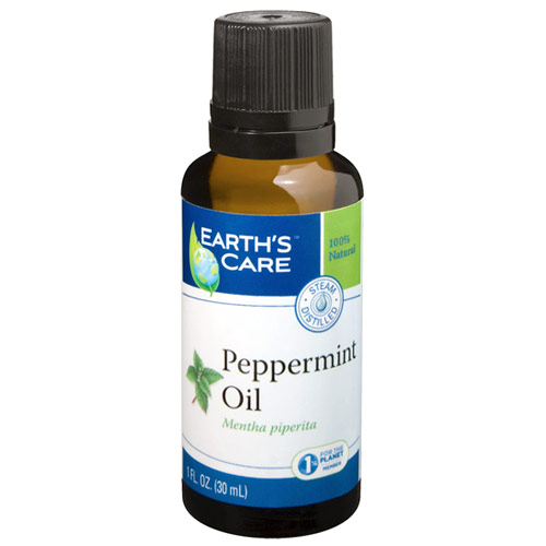 100% Natural & Pure Peppermint Oil, 1 oz, Earths Care