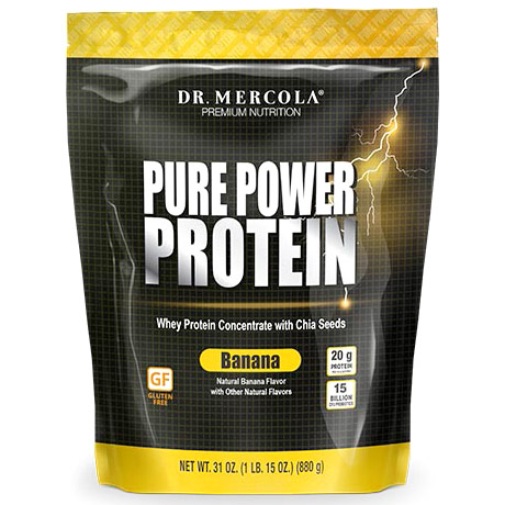 Pure Power Protein - Banana, 31 oz (880 g), Dr. Mercola
