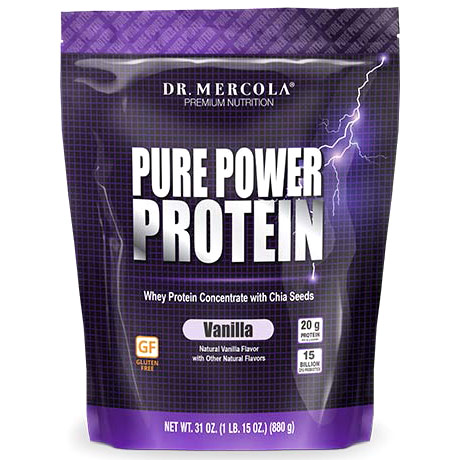Pure Power Protein - Vanilla, 31 oz (880 g), Dr. Mercola