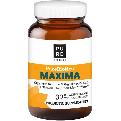 PureBiotics Maxima, Probiotic Supplement, 30 Delayed Release Vegetarian Capsules, Pure Essence Labs
