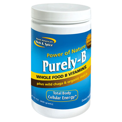 Purely-B, Whole Food B Vitamins Powder, 14.1 oz, North American Herb & Spice