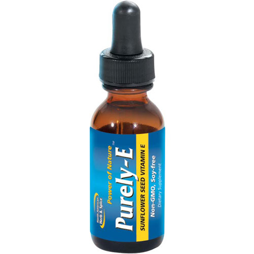 Purely-E Oil, Sunflower Seed Vitamin E, 1 oz, North American Herb & Spice