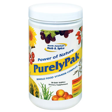 Purely Pak, Whole Food Vitamin Complex, 30-Day Supply, North American Herb & Spice