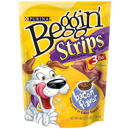 Purina Beggin Strips Dog Snack, Bacon Flavor, 48 oz