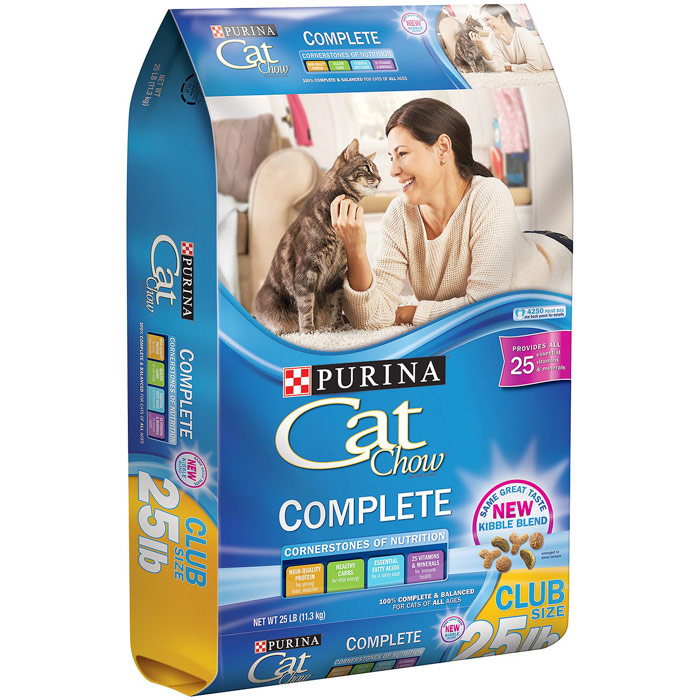 Purina Cat Chow Complete Cat Food, Club Size, 25 lb (11.3 kg)