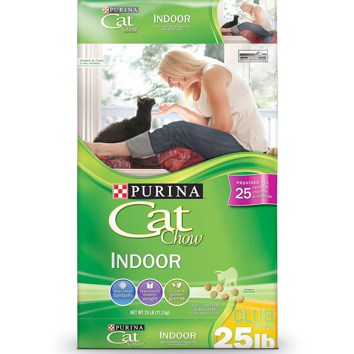 Purina Cat Chow Indoor Cat Food, Club Size, 25 lb (11.3 kg)