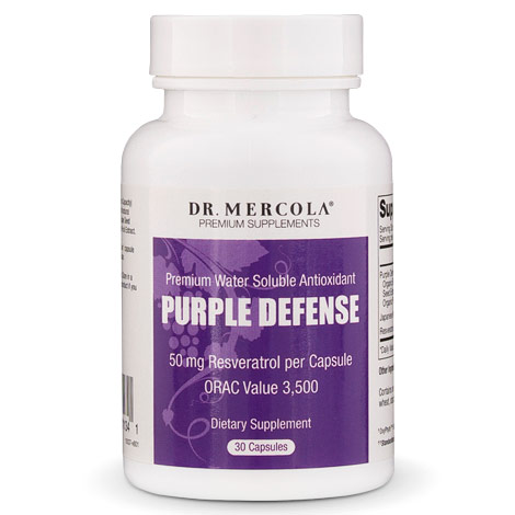 Purple Defense, Premium Water Soluble Antioxidant, 30 Capsules, Dr. Mercola