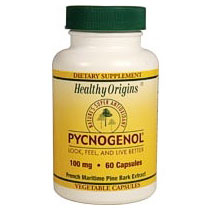 Healthy Origins Pycnogenol 100 mg, 60 Vegicaps, Healthy Origins