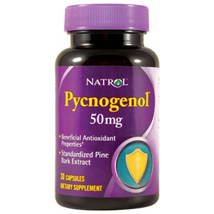 Pycnogenol 50mg (Pine Bark Extract) 30 caps from Natrol