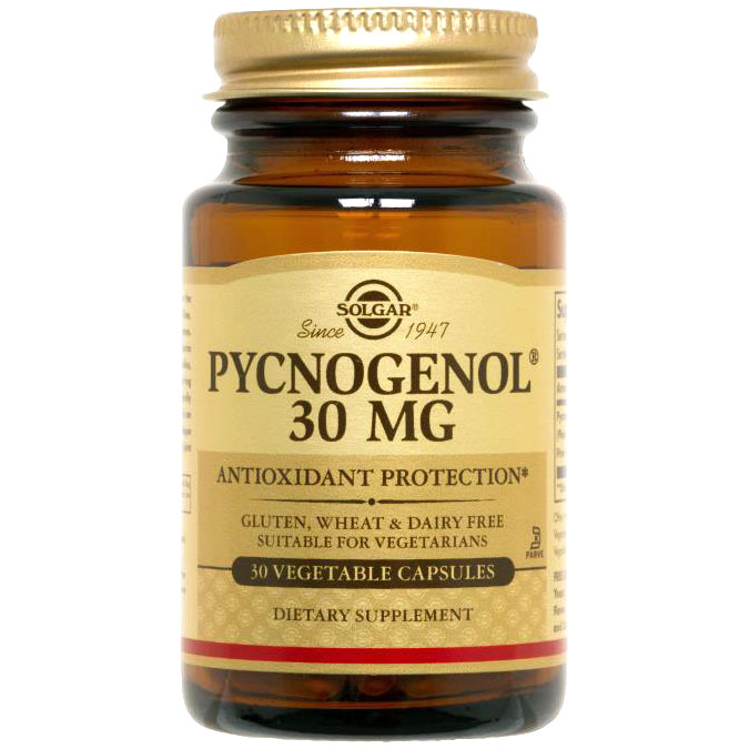 Pycnogenol 30 mg, 30 Vegetable Capsules, Solgar