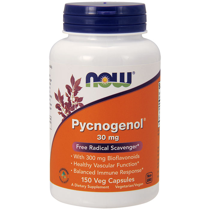Pycnogenol 30 mg, Value Size, 150 Vegetarian Capsules, NOW Foods