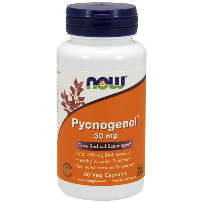 NOW Foods Pycnogenol 30mg 60 Caps, NOW Foods