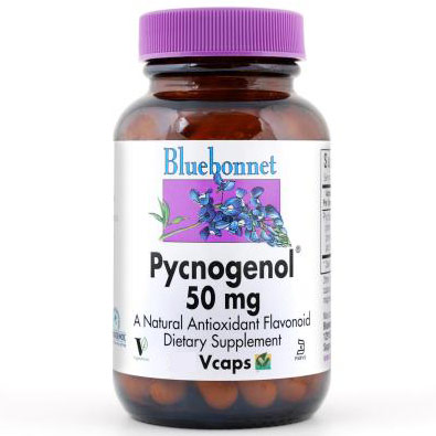 Pycnogenol 50 mg, 60 Vcaps, Bluebonnet Nutrition