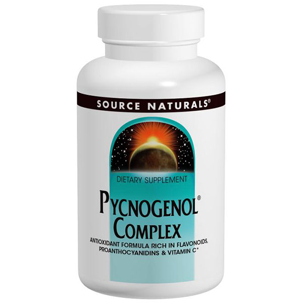 Pycnogenol Complex Antioxidant Formula 120 tabs from Source Naturals