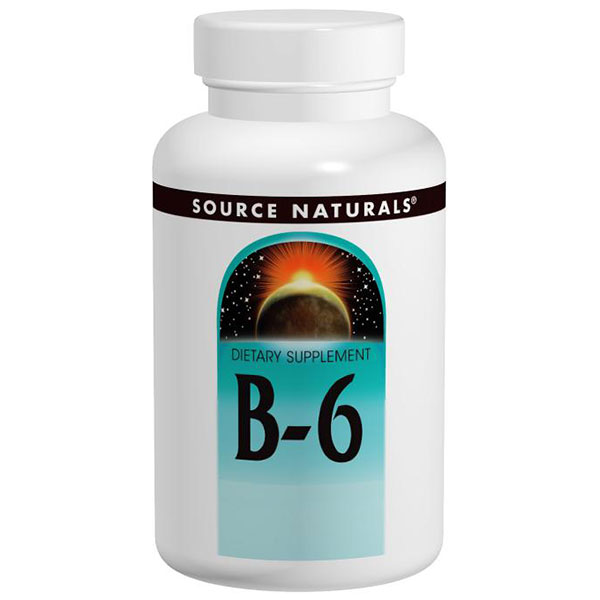 Vitamin B-6 (Vitamin B6) Pyridoxine 500mg Timed Release 100 tabs from Source Naturals