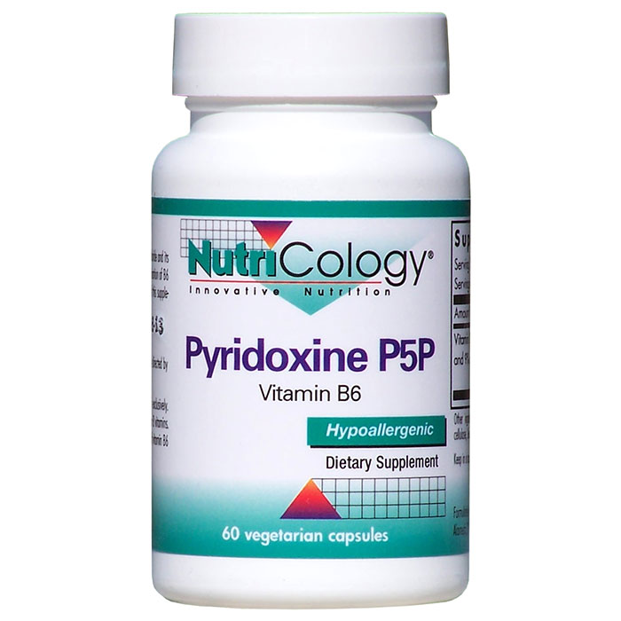 NutriCology/Allergy Research Group Pyridoxine P5P Vitamin B6 60 caps from NutriCology