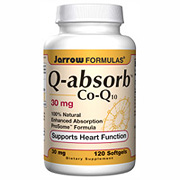 Q-absorb Co-Q10 30 mg, 120 softgels, Jarrow Formulas