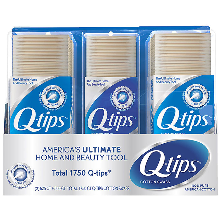 Q-tips Cotton Swabs, 100% Pure American Cotton, Extra Value, 1750 Sticks