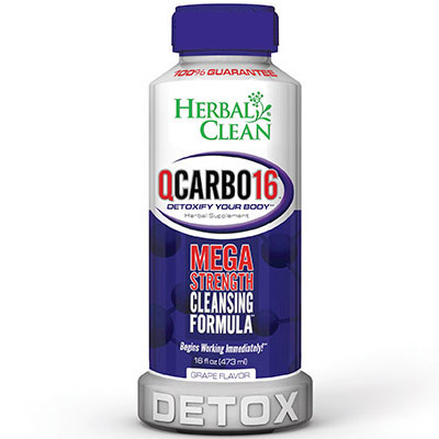 Herbal Clean Detox QCarbo Liquid Grape 16 oz, Herbal Clean Detox