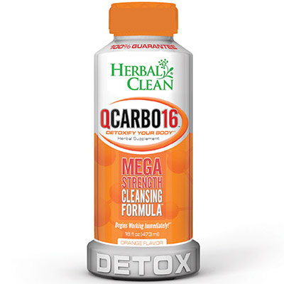 QCarbo Liquid Orange 16 oz, Herbal Clean Detox