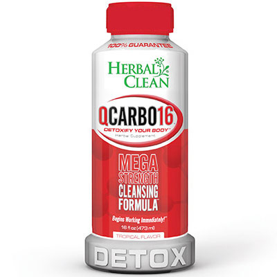 Herbal Clean Detox QCarbo Liquid Tropical 16 oz, Herbal Clean Detox
