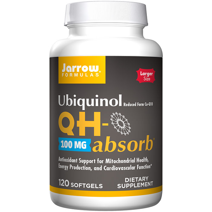 QH-absorb 100 mg, Ubiquinol Kaneka QH, 120 Softgels, Jarrow Formulas